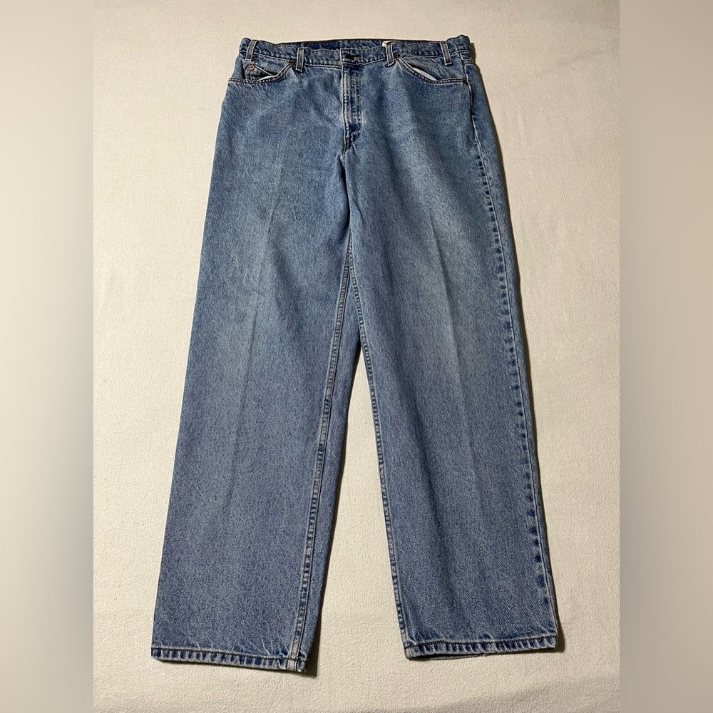 Vintage Levis 550 Jeans Mens 39x31 Blue Relaxed Fit Orange Tab‎ 90s